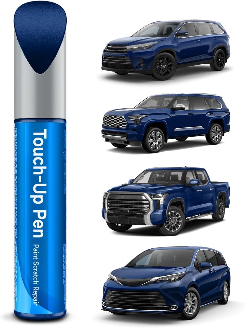 RSACET 8T5 Dark Blue Metallic Touch Up Paint Compatible with Toyota Exact Match Touch Up Paint Car Scratch Repair - Image 1